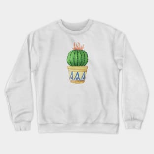 Watercolour Barrel Cactus Crewneck Sweatshirt